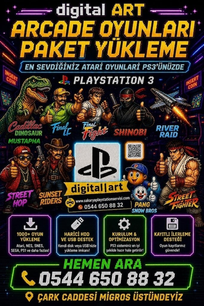 PLAYSTATION PS3 - SLIM KASA - 50 OYUN - MULTIMAN SİSTEM - 3