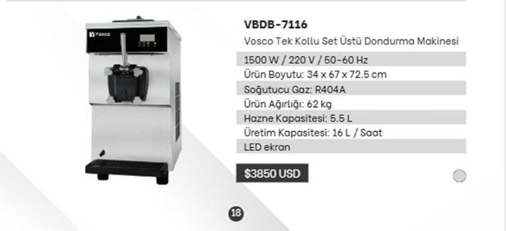 vosco dondurma makinesi - 9