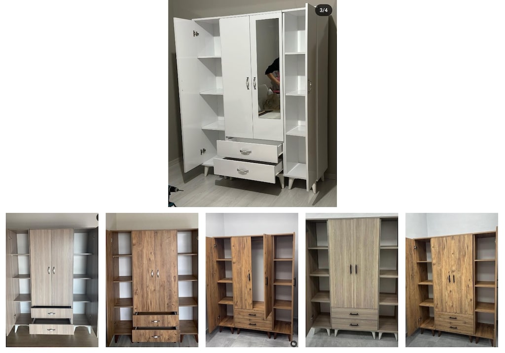 4 kapaklı elbise dolabı pujaboaulu - 6