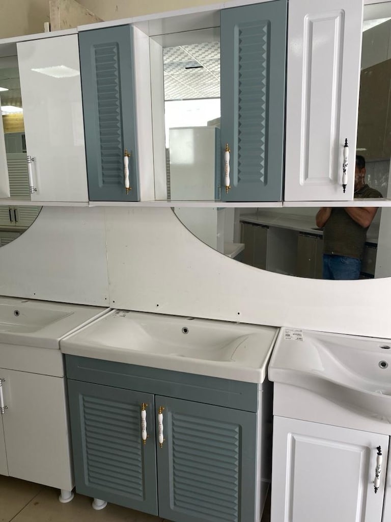 80 cm banyo dolabı 35 cm kiler medefe mebrankapak - 4