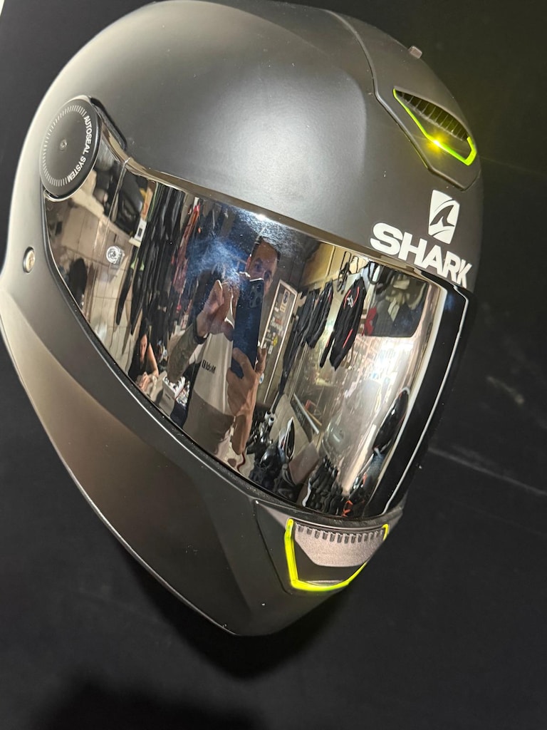 Shark Skwal Motosiklet Kaskı (Entegre LED Sistemli - Temiz) - 4
