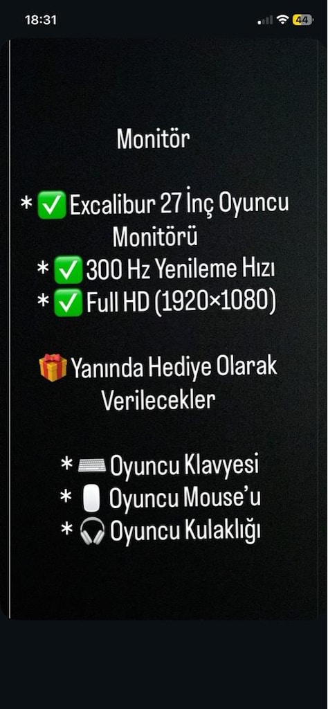 Satılık Excalibur Gaming oyuncu seti - 4
