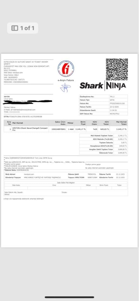 Shark NeverChange5 Compact Pro Hava Temizleyici(Garantili) - 5