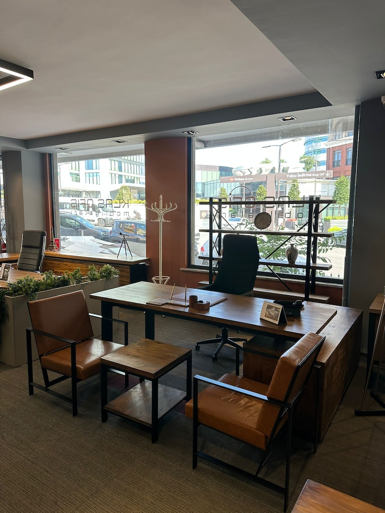 KLAS OFİS ÜSKÜDAR 220x80 ORJİNAL MASİF MAKAM TAKIMI İKİNCİ EL - 3