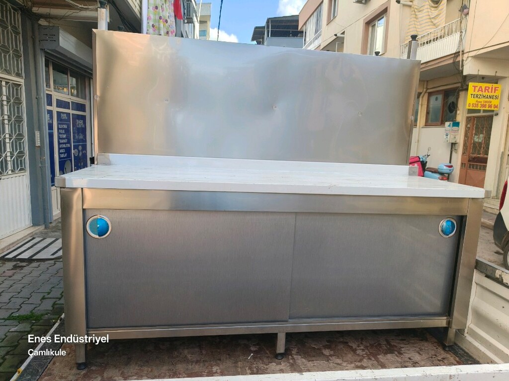 sürgü kapaklı krom çalışma tezgahı - 8