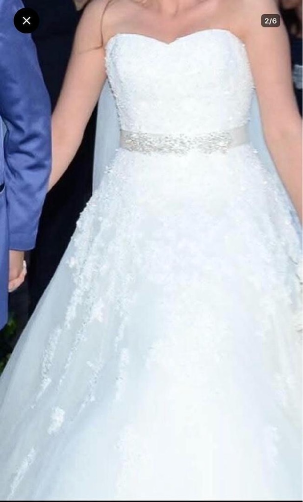 Pronovias Kabarık ve Prenses Model Gelinlik: Dantelli, Taşlı - 5