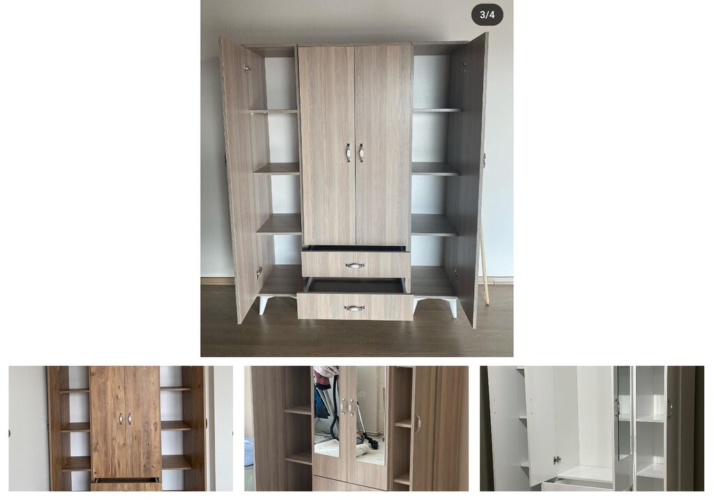 4 kapaklı elbise dolabı oqypgjetla - 4