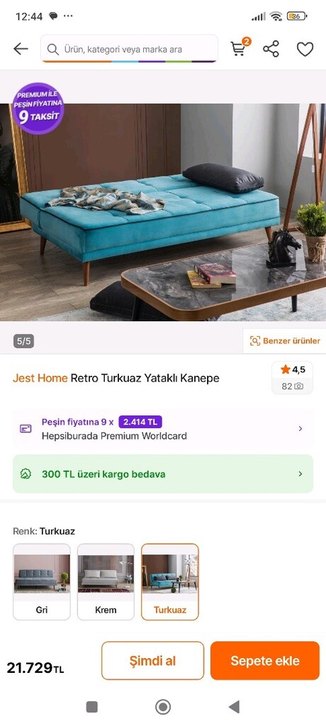 yatak olan kanepe çekyat - 2