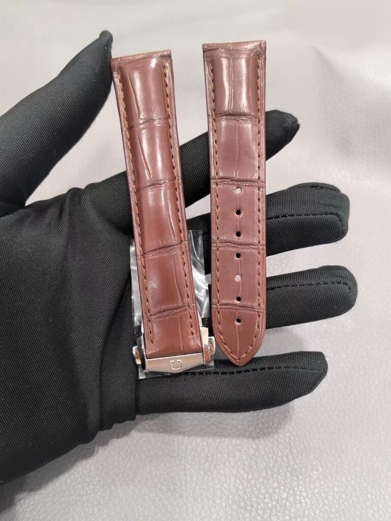 omega tokalı orjinal alligator deri kordon 19-20-21-22 mm - 3