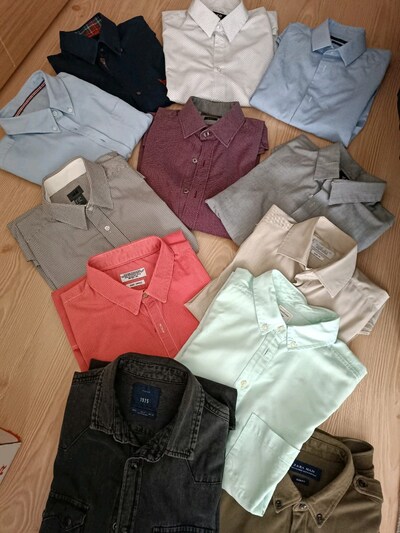 zara,mavi ,h&M marka gömlek