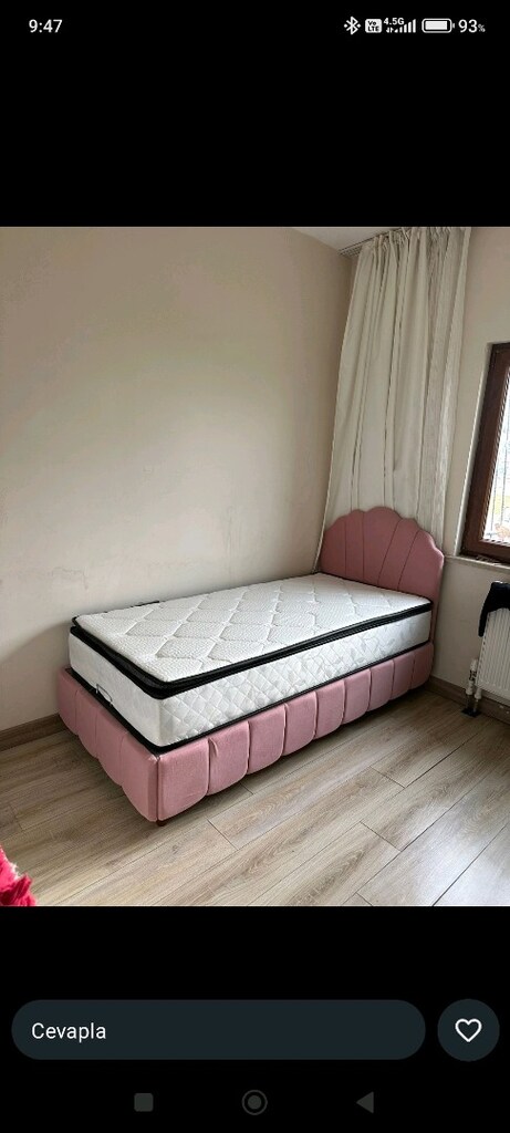 Tek kişilik baza Başlık petli yatak takım sandıklı baza - 6