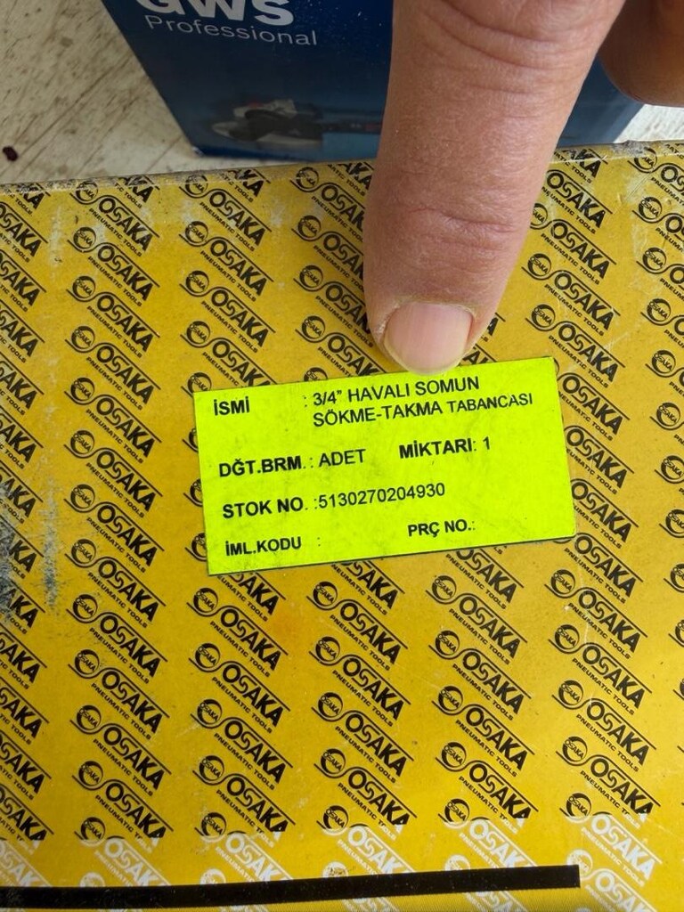 Havalı Somun Sökme 3/4” OPT-P 625 - 3