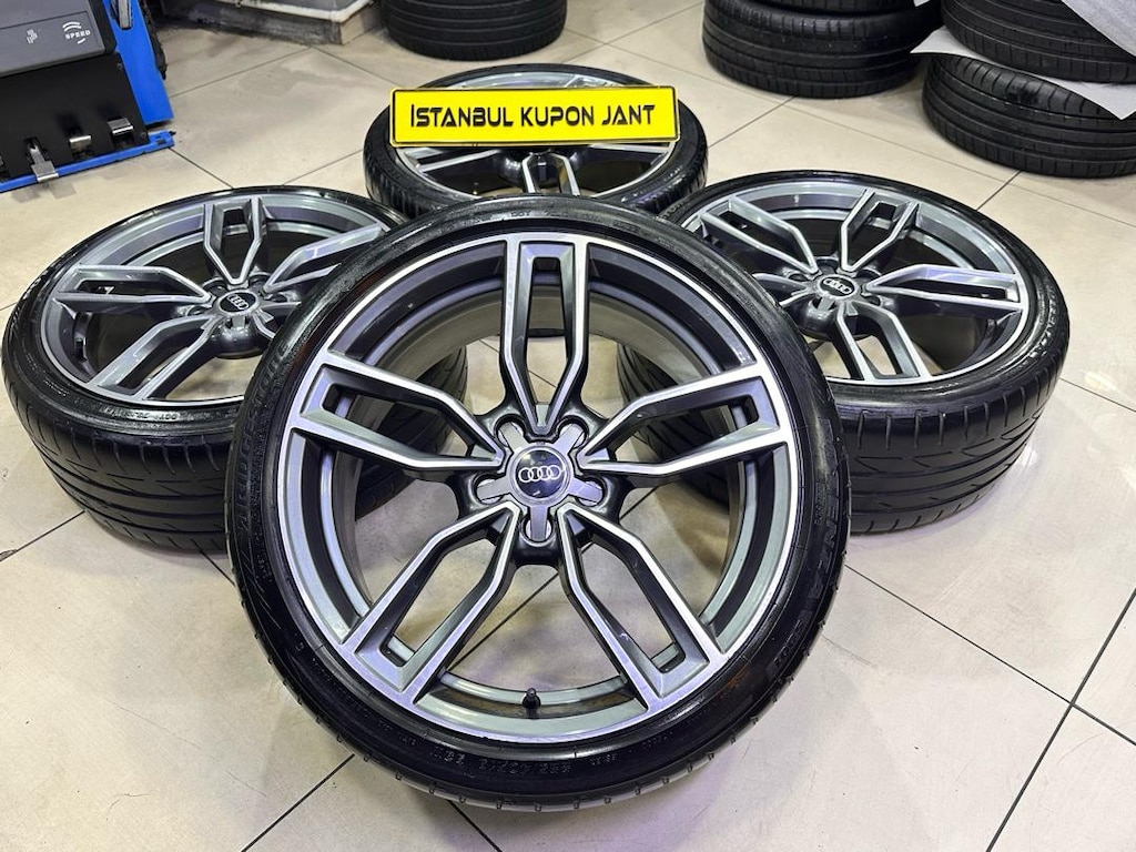 19 İNÇ 5x112 AUDİ A3 A4 A5 A6 JANT LASTİK TAKIMI SIFIR AYAR İŞLEMSİZ - 6