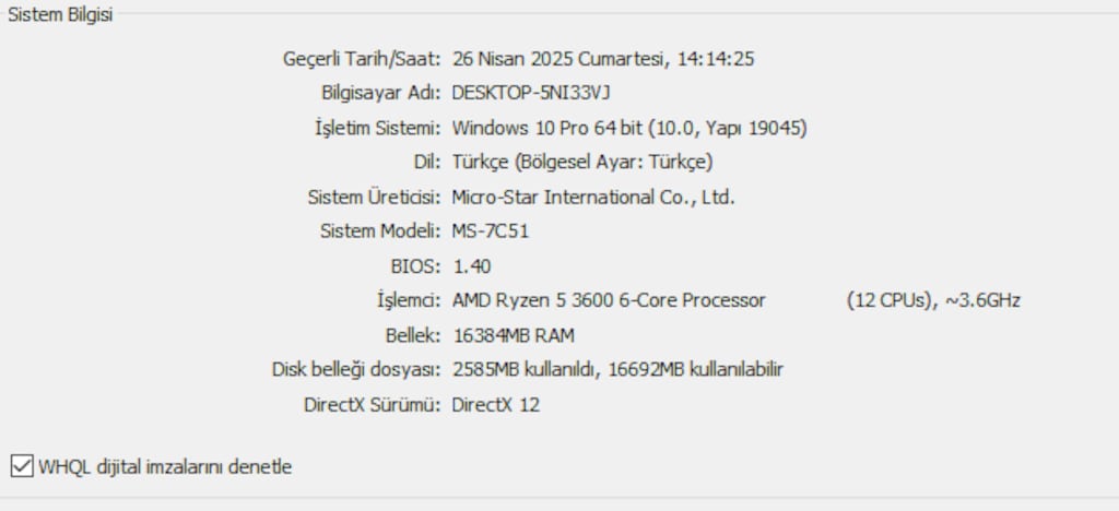 GTX1660 SUPER E.K/RYZEN 5 3600 İŞLEMCİ/16GB RAM/512 SSD - 9