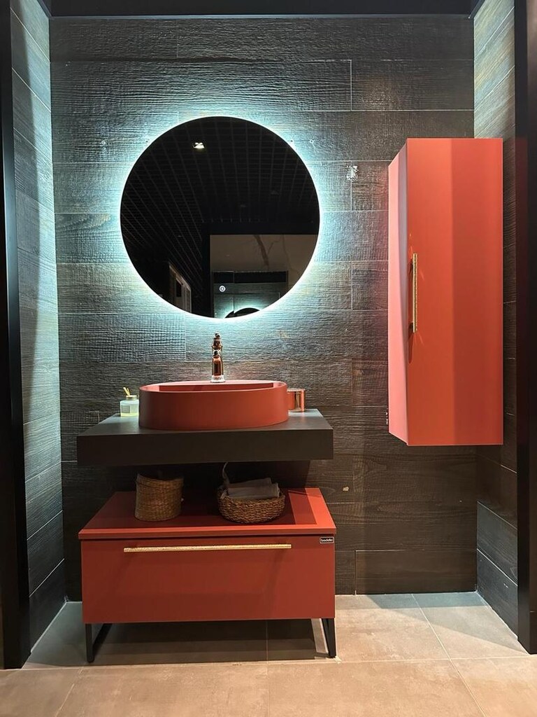 Mona Kiremit Çanaklı 85*45 cm Banyo Mobilya Set (SIFIR) - 5