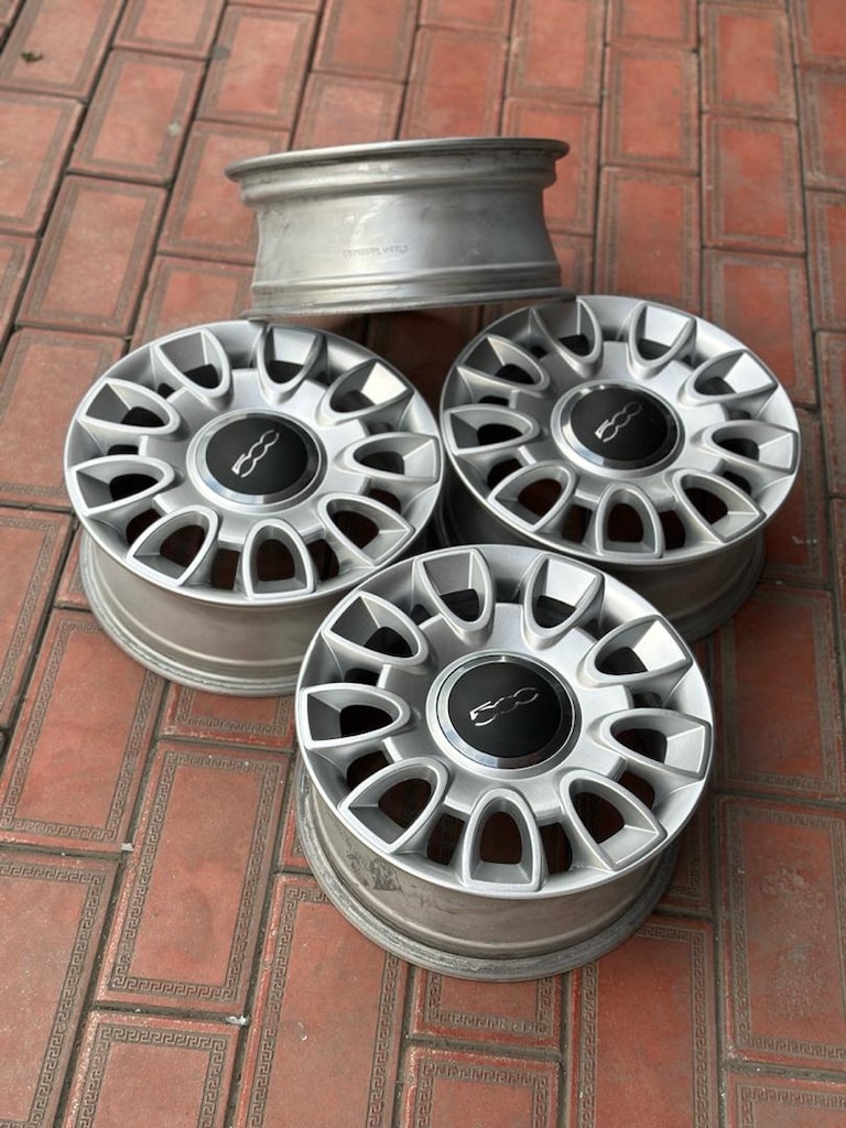 15 inç 4x98 orjinal Fiat 500 jant takımı hatasız - 4