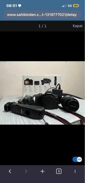 Canon EOS R50 Creator Kit | Garantili | Kutulu | Shutter 1341