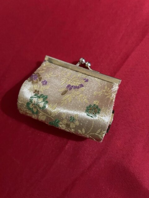 Çiçek Desenli Mini Cüzdan