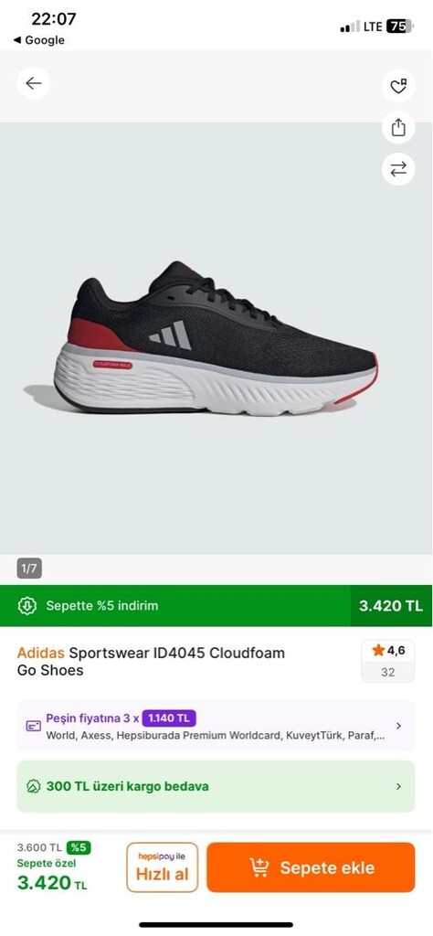 Adidas 42 numara Orijinal - 7