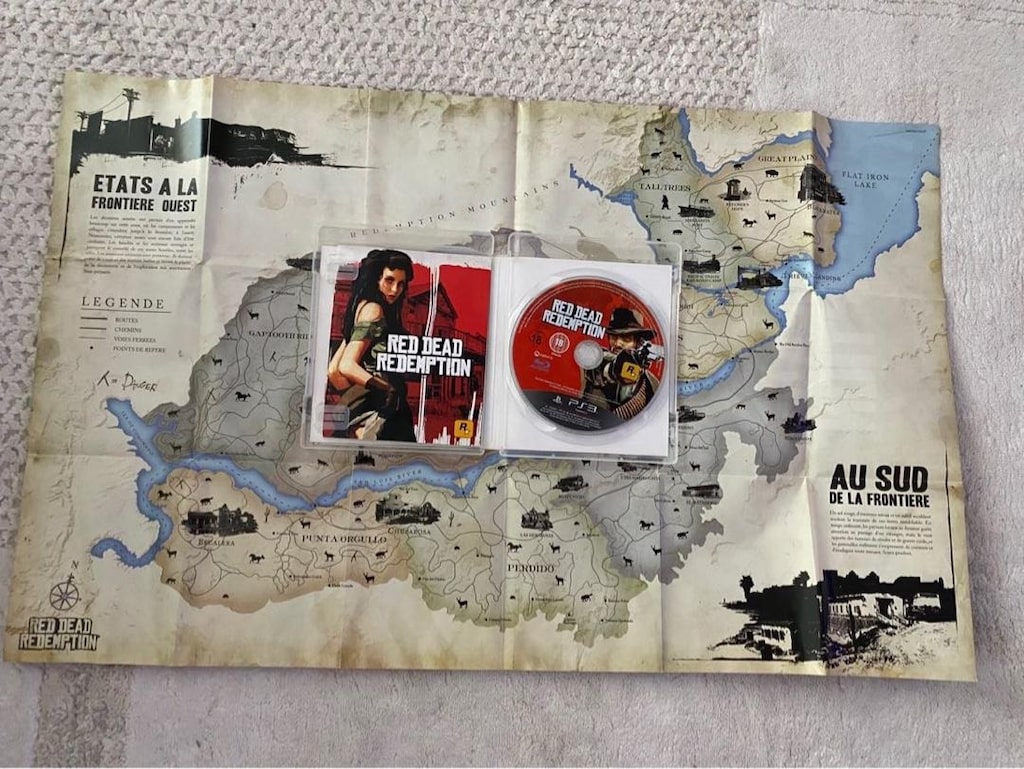 Red Dead Redemption Haritalı Posterli ps3 oyun - 2