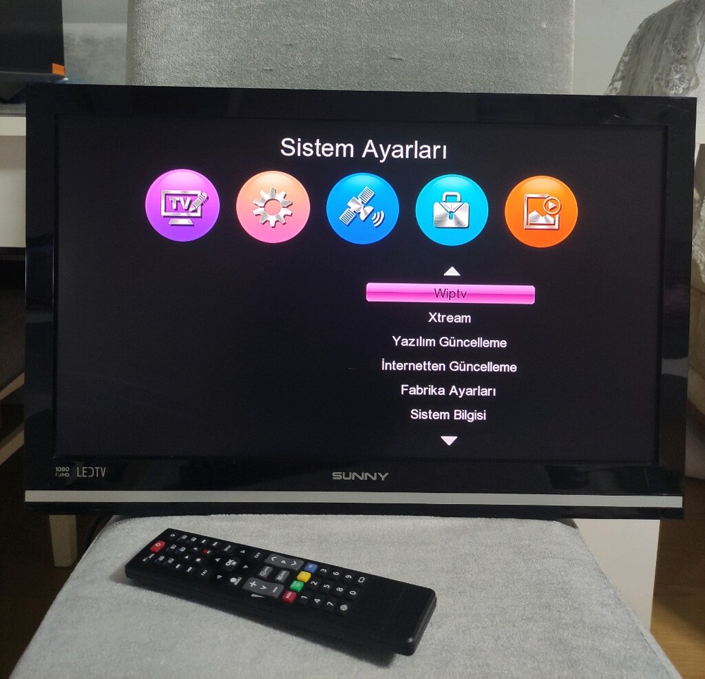 TV LED wifili HD uydu alıcısı askı aparatı ile birlikte - 6