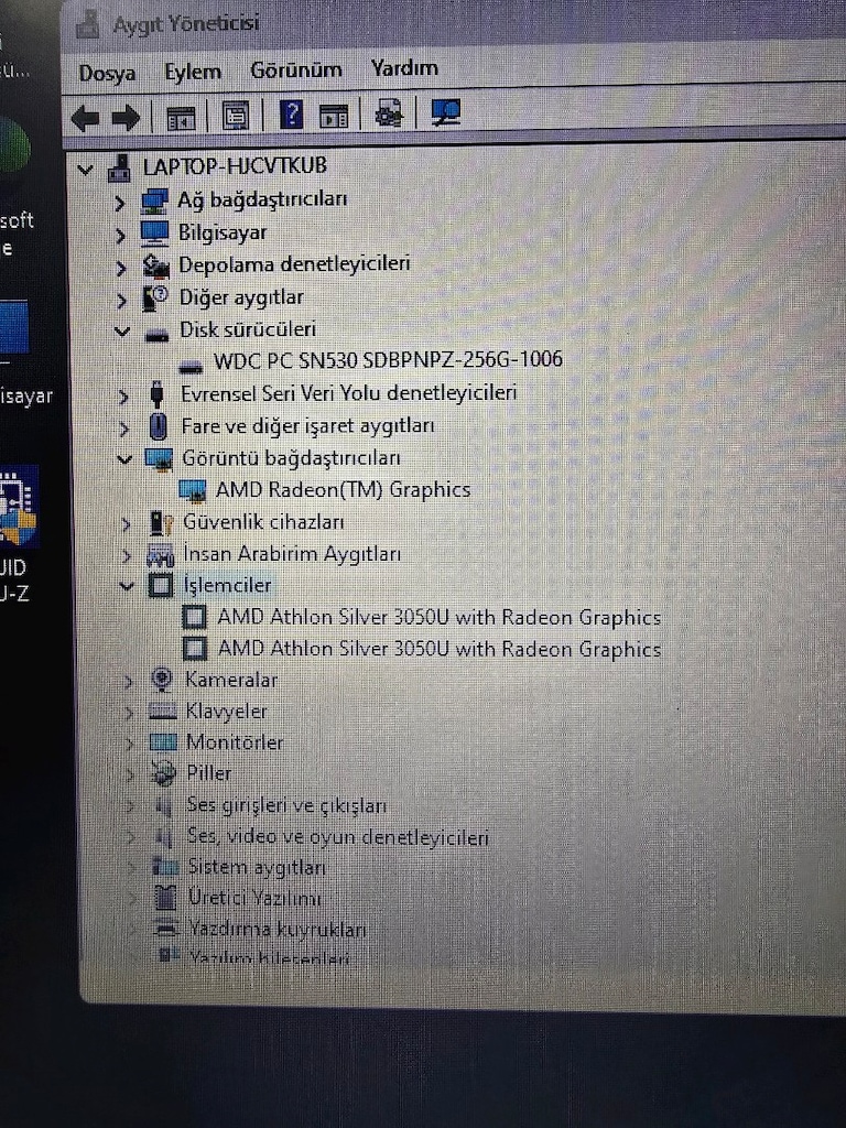 HP AMD ATHLON İŞLEMCİ 256 M2 SSD TEMİZ LAPTOP DİZÜSTÜ BİLGİSAYAR - 2