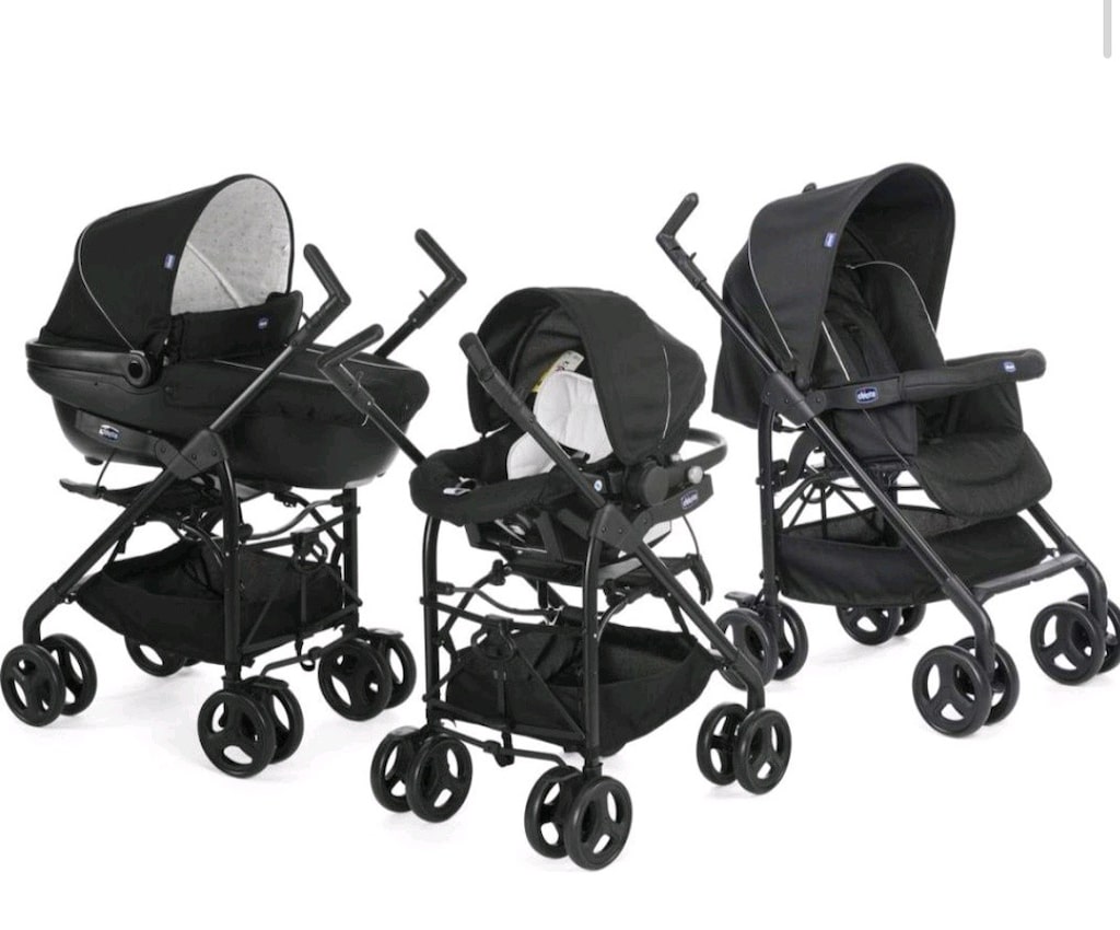 Chicco Trio Sprint Üçlü Seyahat Sistem Bebek Arabası, Siyah, 0-36 Ay - 6