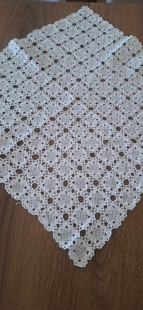 masa veya sehpa örtüsü 60x60 beyaz - 4