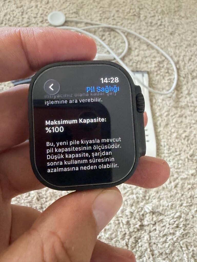 sıfır garantili Apple Watch ultra 2 siyah - 7