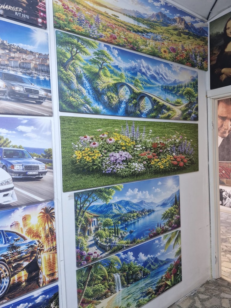 3D 3BOYUTLU KABARTMALI YAĞLI BOYA DOKULU NAKIŞ GÖRÜNÜMLÜ TABLOLAR - 20