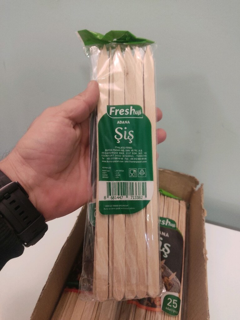 Fresh Adana Şiş Ahşap 25×6 Paket - 5