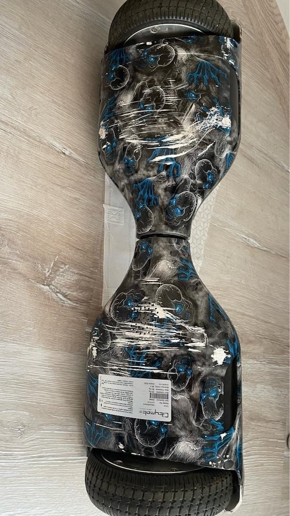 CityMate Hoverboard ( Siyah kurukafa grafity desenli ) + Hover Kart - 4