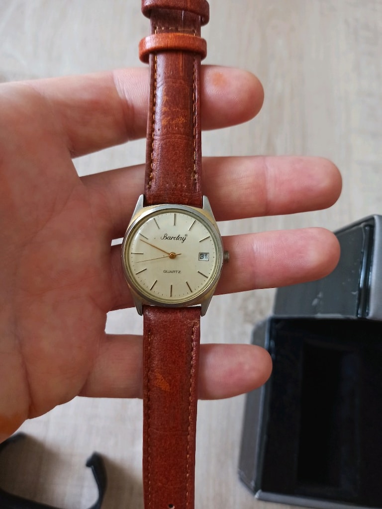 Barclay İngiliz markası vintage kol saati japon mekanizma - 5