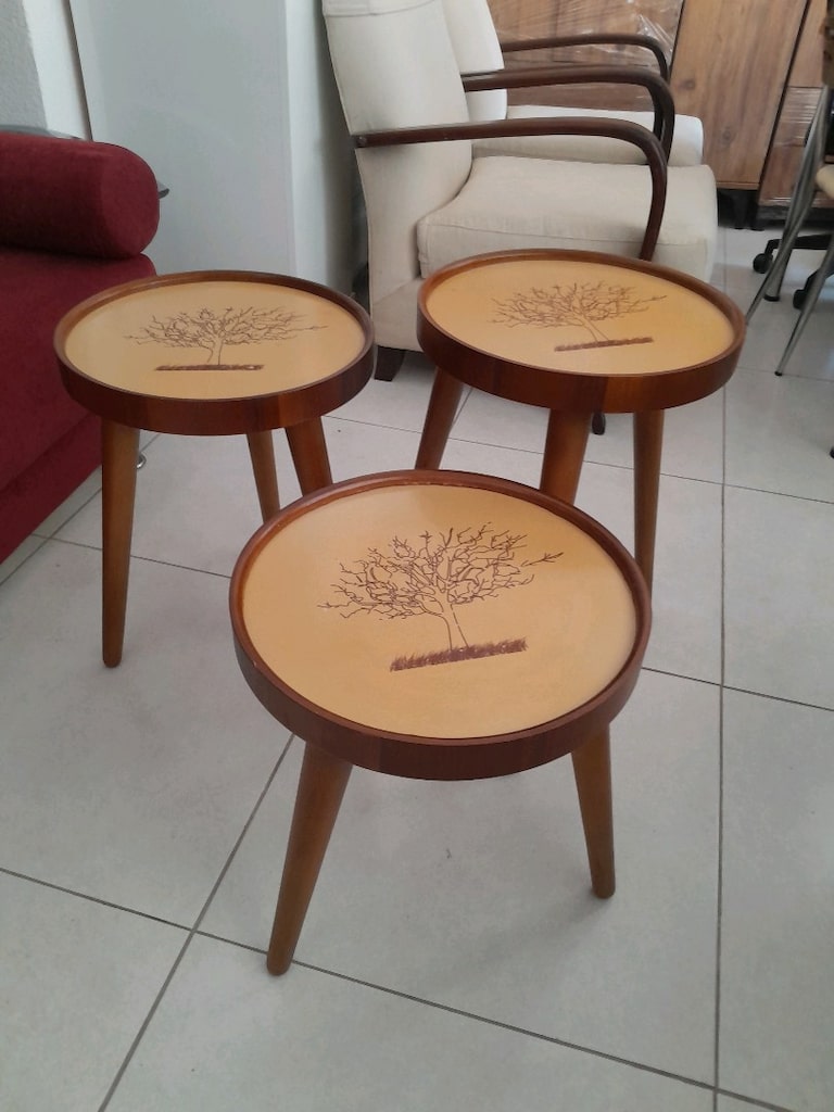 sıfır ayarında 3lü zigon sehpa - 3
