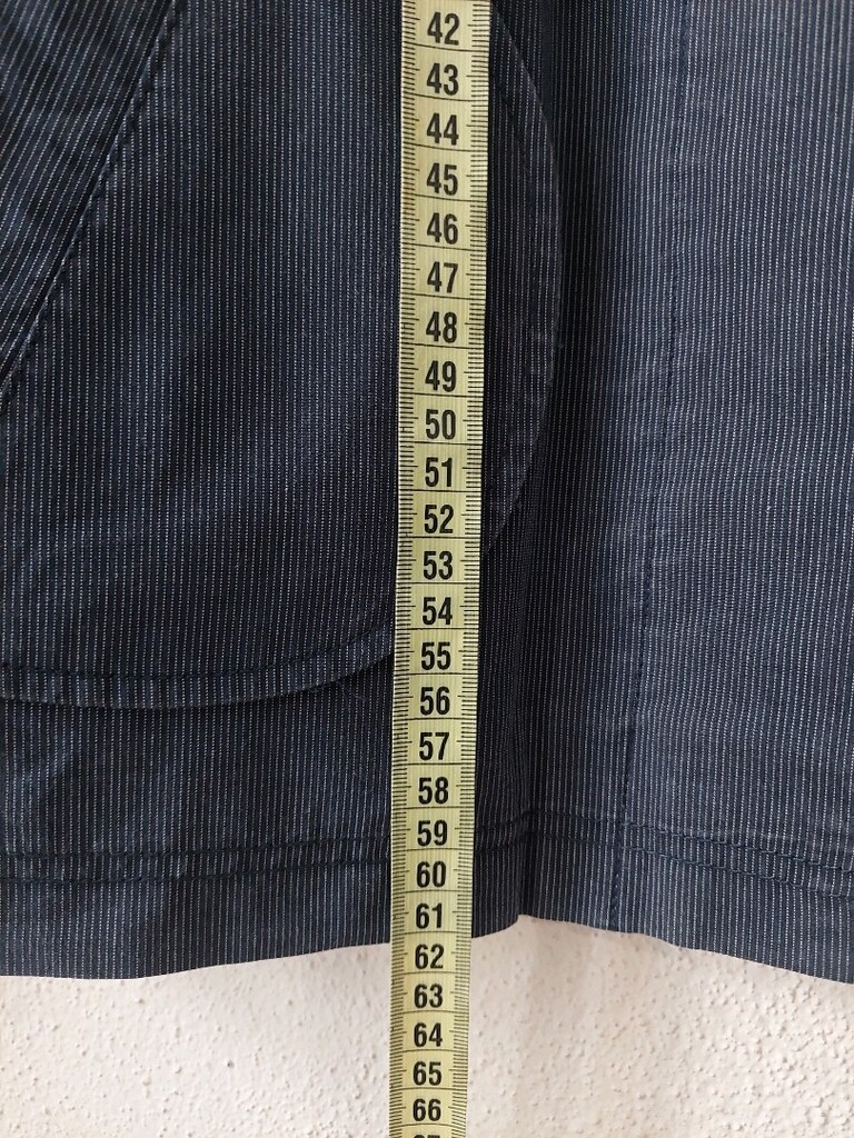 LCW kadın lacivert çizgili mevsim ceket - 10