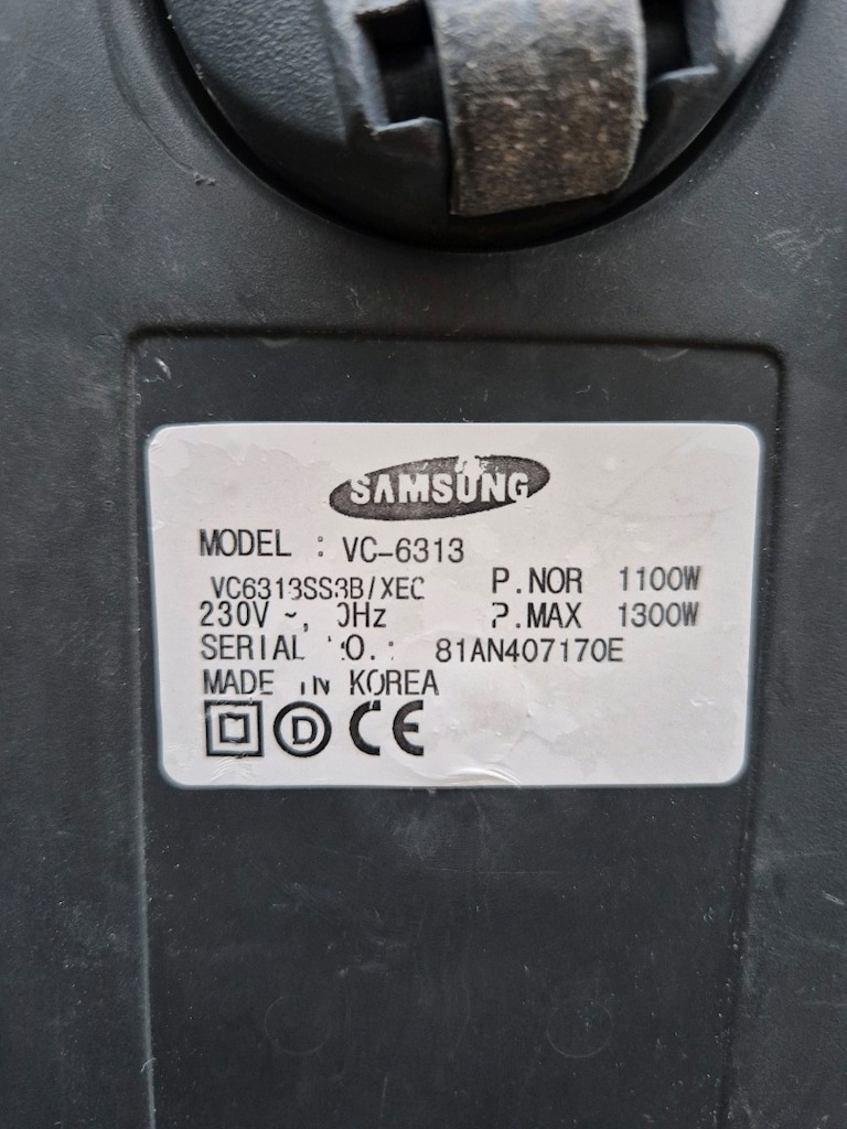 Samsung VC-6313, toz torbalı yer karşıyaka - 6