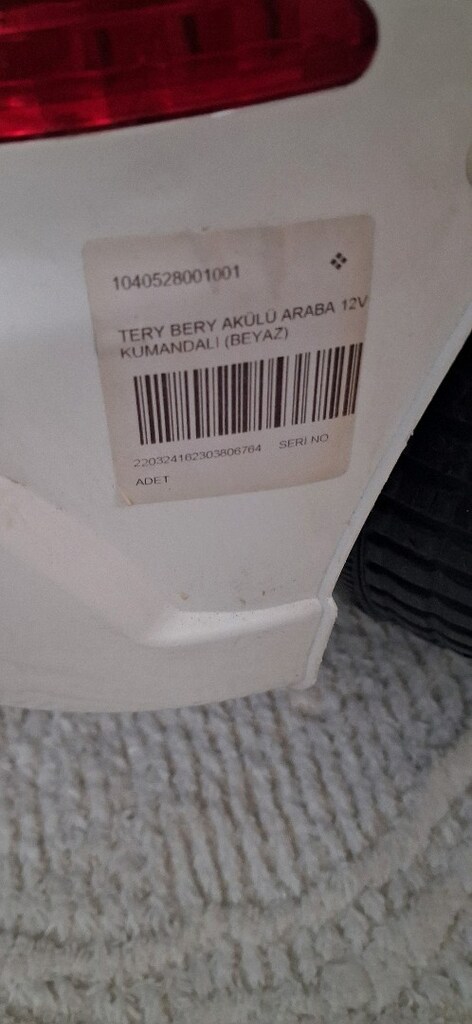 12 wolt kumandalı pilsan akulu araba - 2