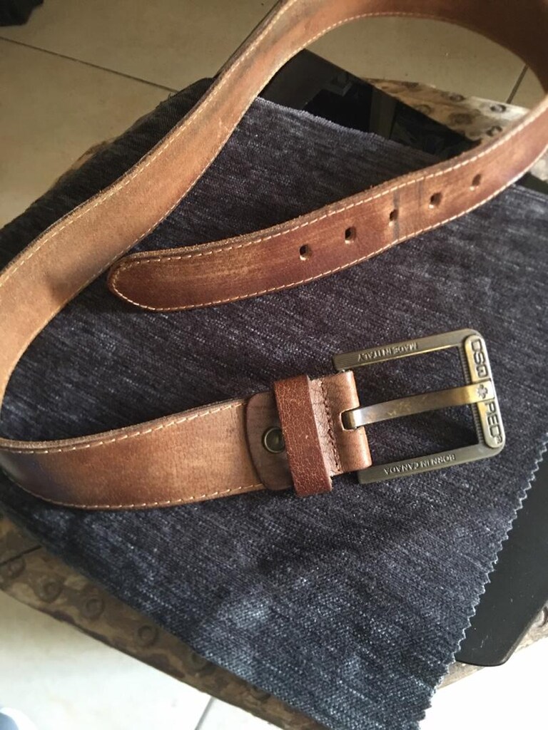 DSQUARED2 Red Vintage Deri Kemer - 7