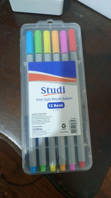studi marka 12 lı keçeli kalem