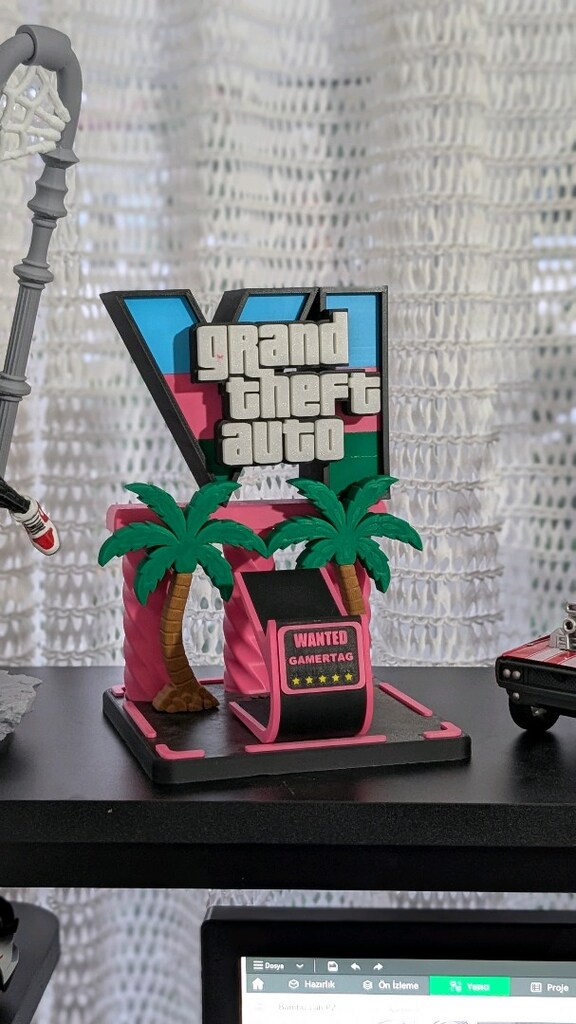 GTA 6 PlayStation Dualsense Standı baskılab_ankara - 2