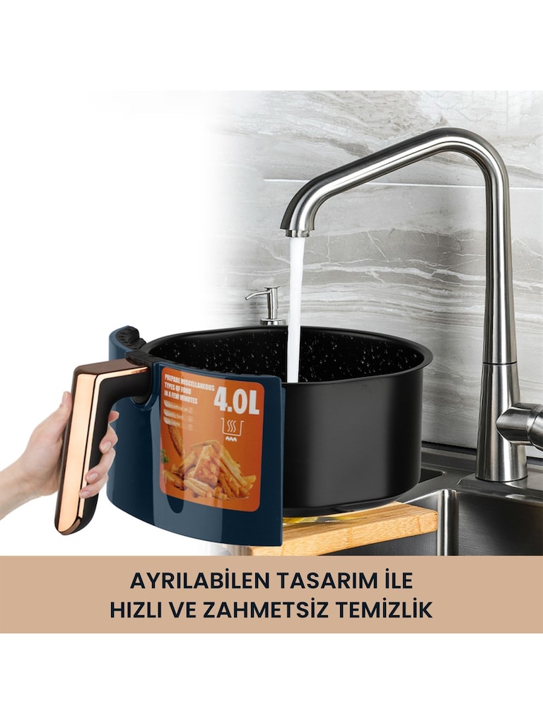 Raf R5007 Dokunmatik Ekran 4.0l Airfryer 1500W Sıfır Kutulu - 3