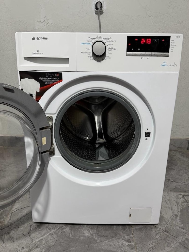 Arçelik 9 kg 1200 devir çamaşır makinası yeni - 4