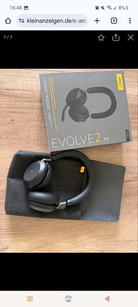 JABRA EVOLVE 2 75 KULAKLIK BLUETOOTH GAMING HEADSET - 4