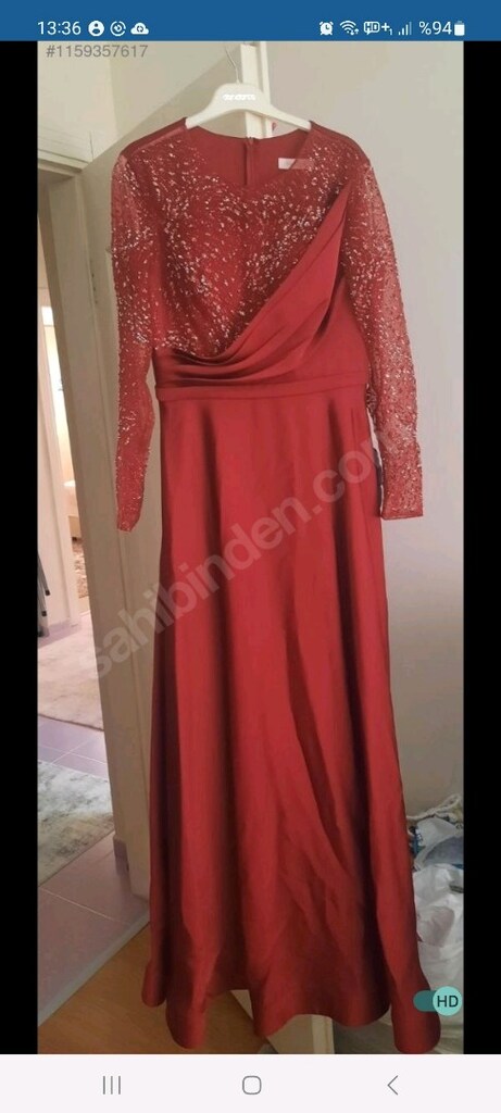 Abiye Bordo Renk - 4