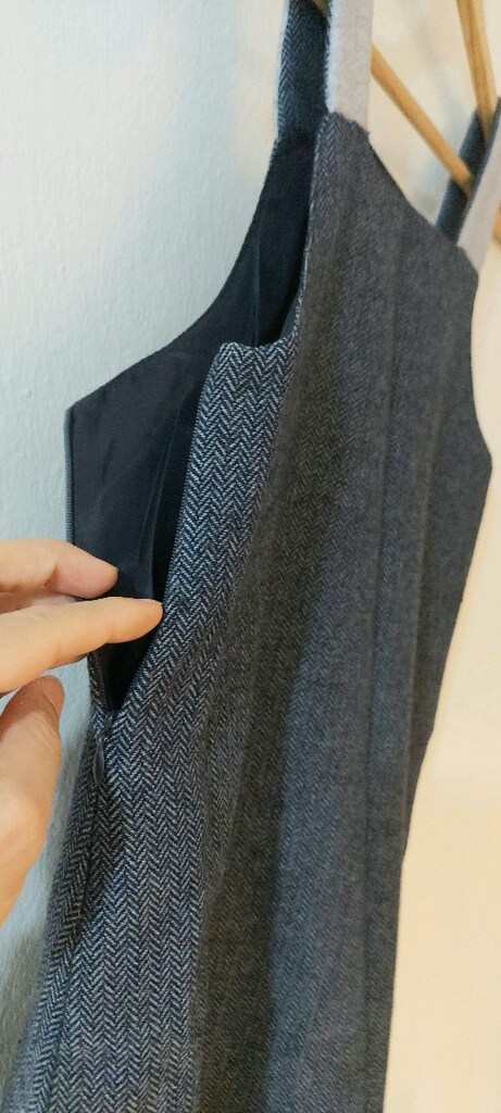 30 Yıllık Vintage Balıksırtı Çocuk Jile Elbise - 8