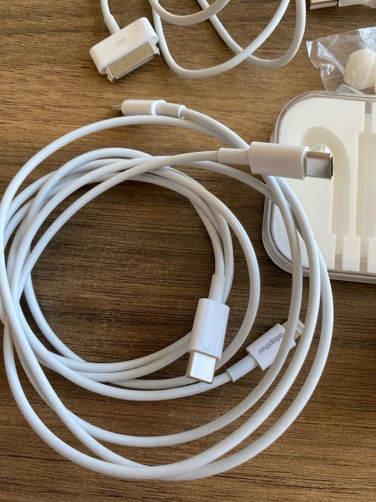 şarj adaptörü, kablolar, Orjinal Apple kulaklık başları ve kablosu - 3
