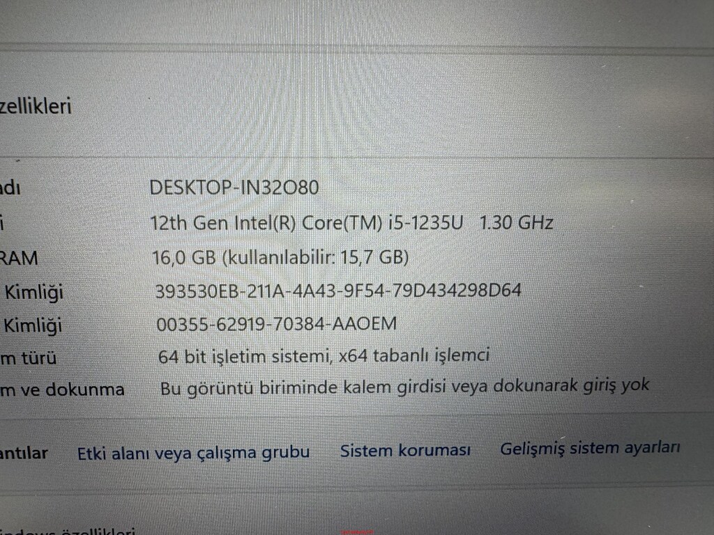 THİNKPAD T14 İ5 12. NESİL 16 GB RAM 256 NVME - 5