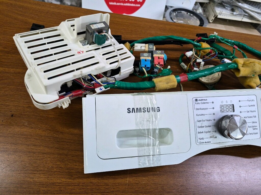 Samsung Ecobuble 8.0kg / 5.0kg WD0804W8E Çamaşır Makinesi Anakart Kabl - 6