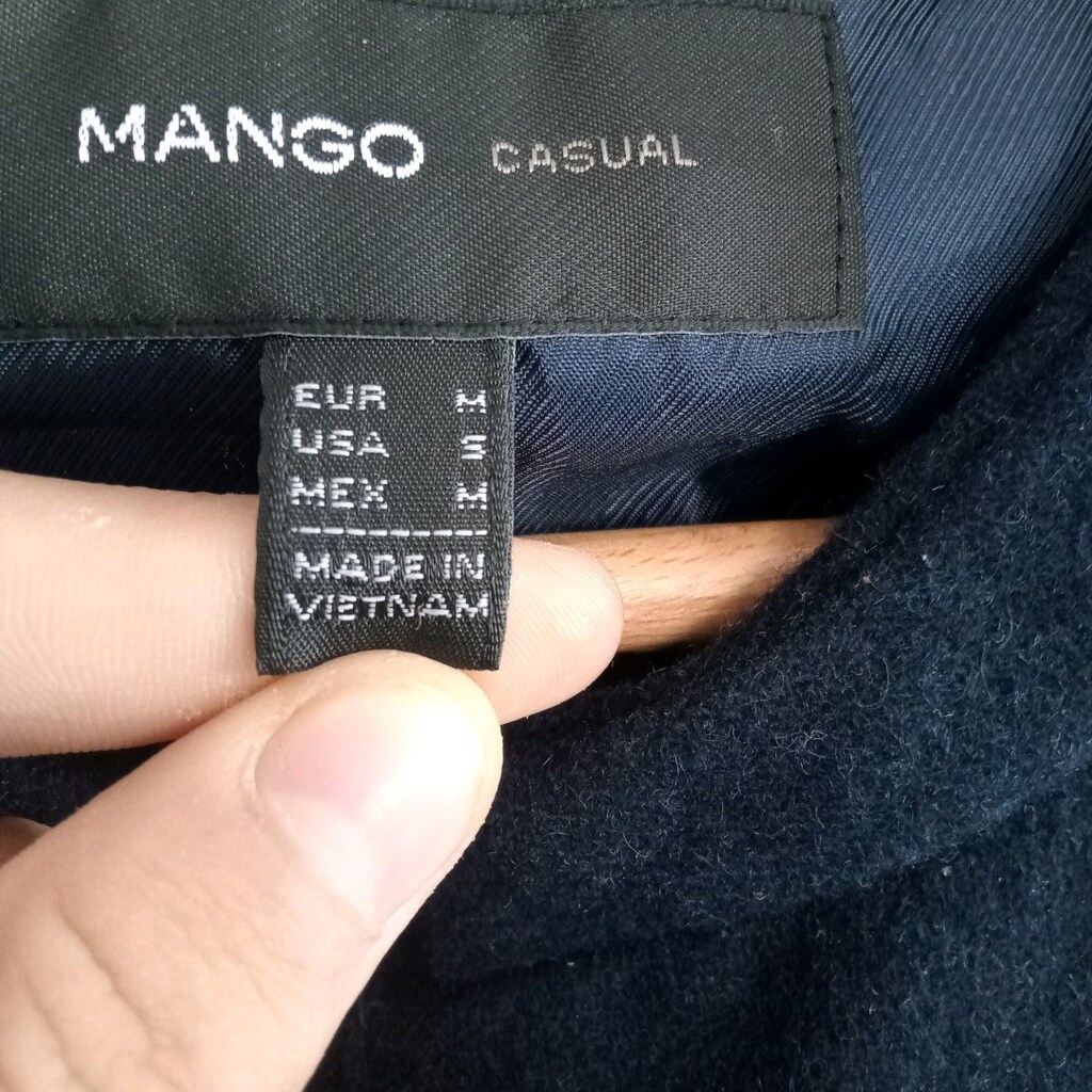 Lacivert Kaban mango .Lacivert renkte, ve yakalı kaban, sade ve şık ta - 3