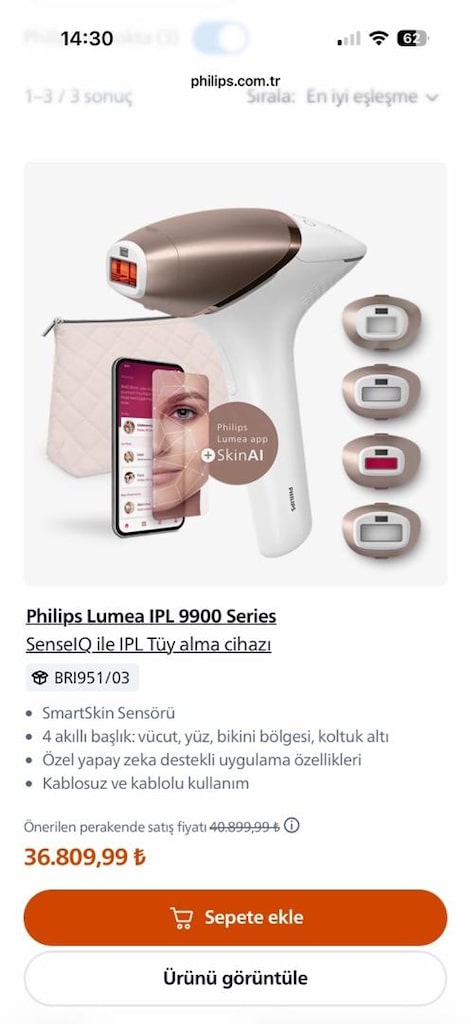 SIFIR / HİÇ KULLANILMADI - Philips Lumea IPL 9900 Series (BRI958) - 14